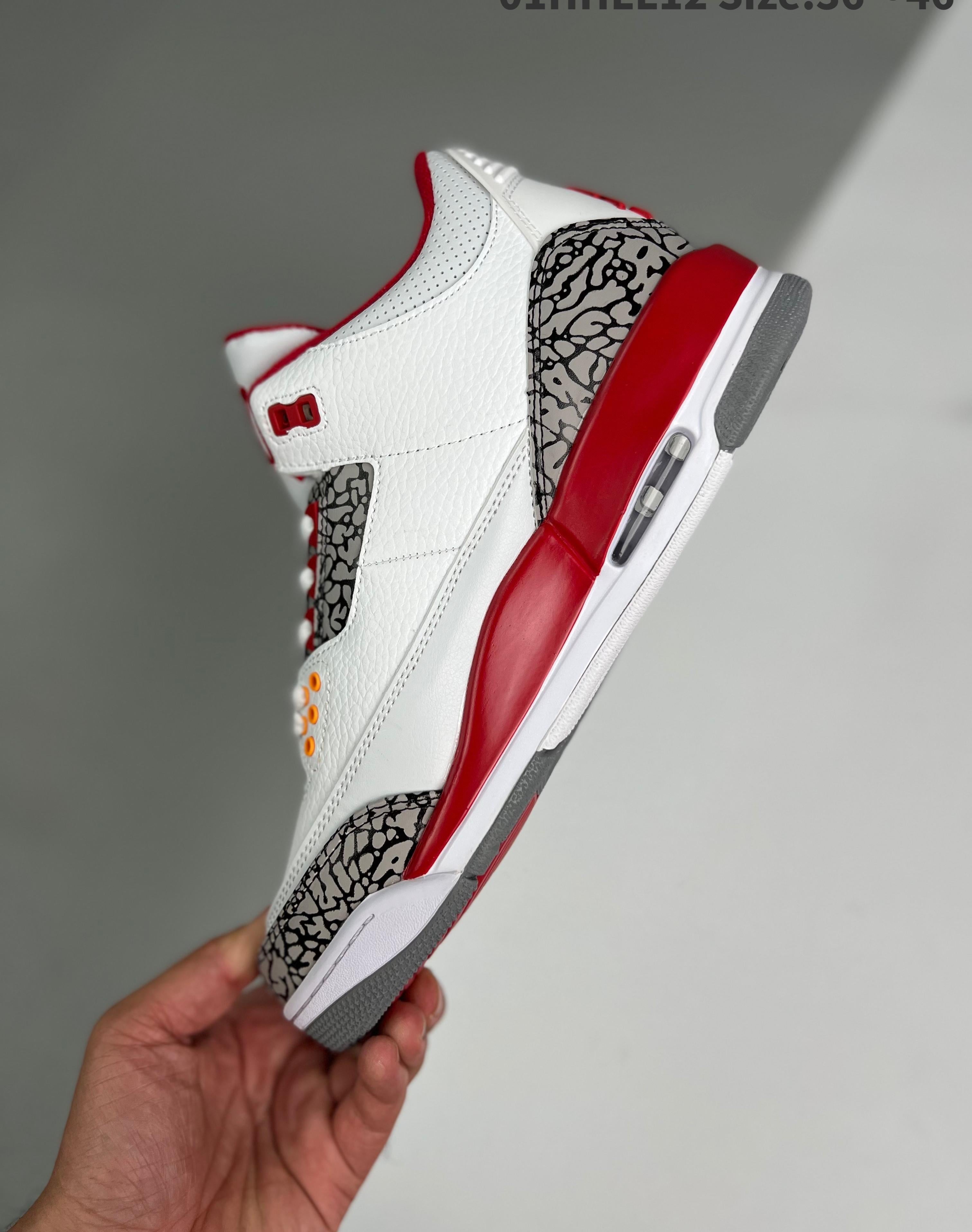 Air Jordan 3 Retro Cardinal 36-46