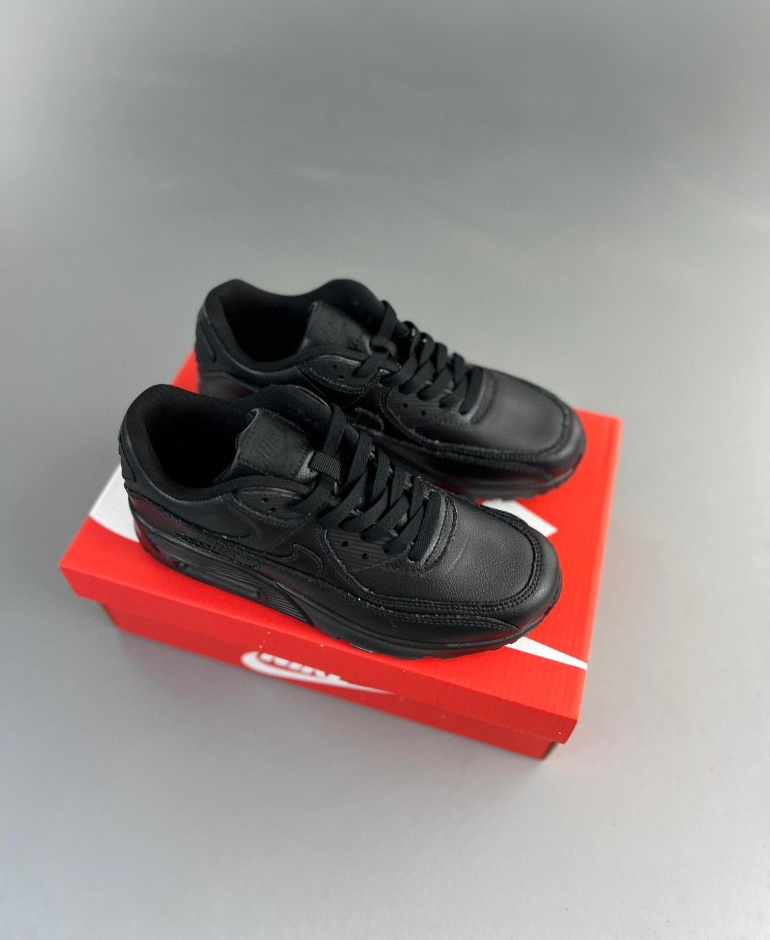 140 Air Max 90 Leather Version All Black 36-45
