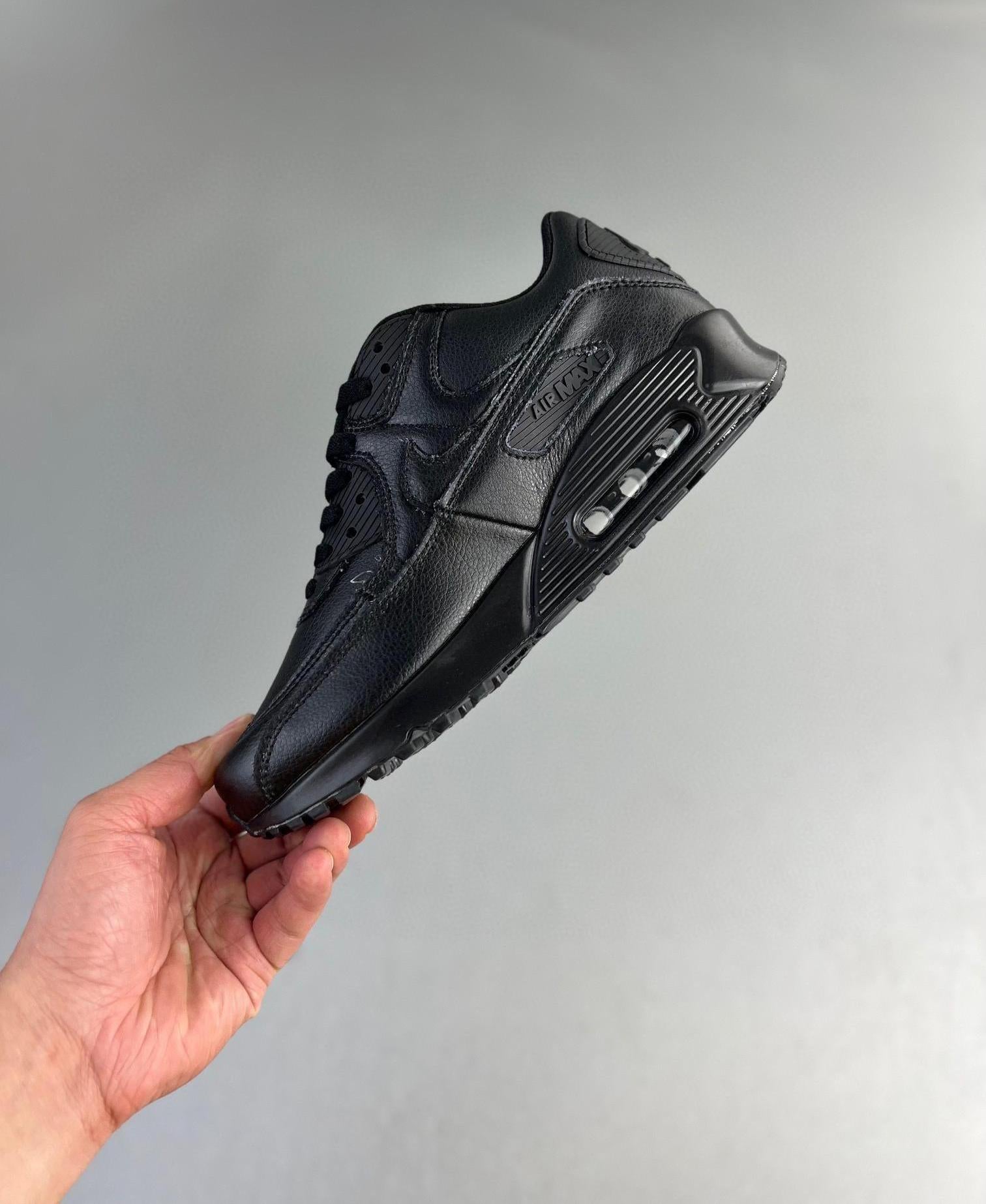 140 Air Max 90 Leather Version All Black 36-45