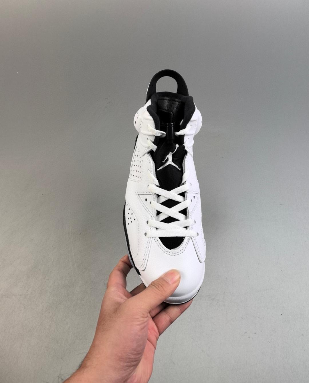 Real Leahter With Half Air Jordan 6 Retro Reverse Oreo 40-47