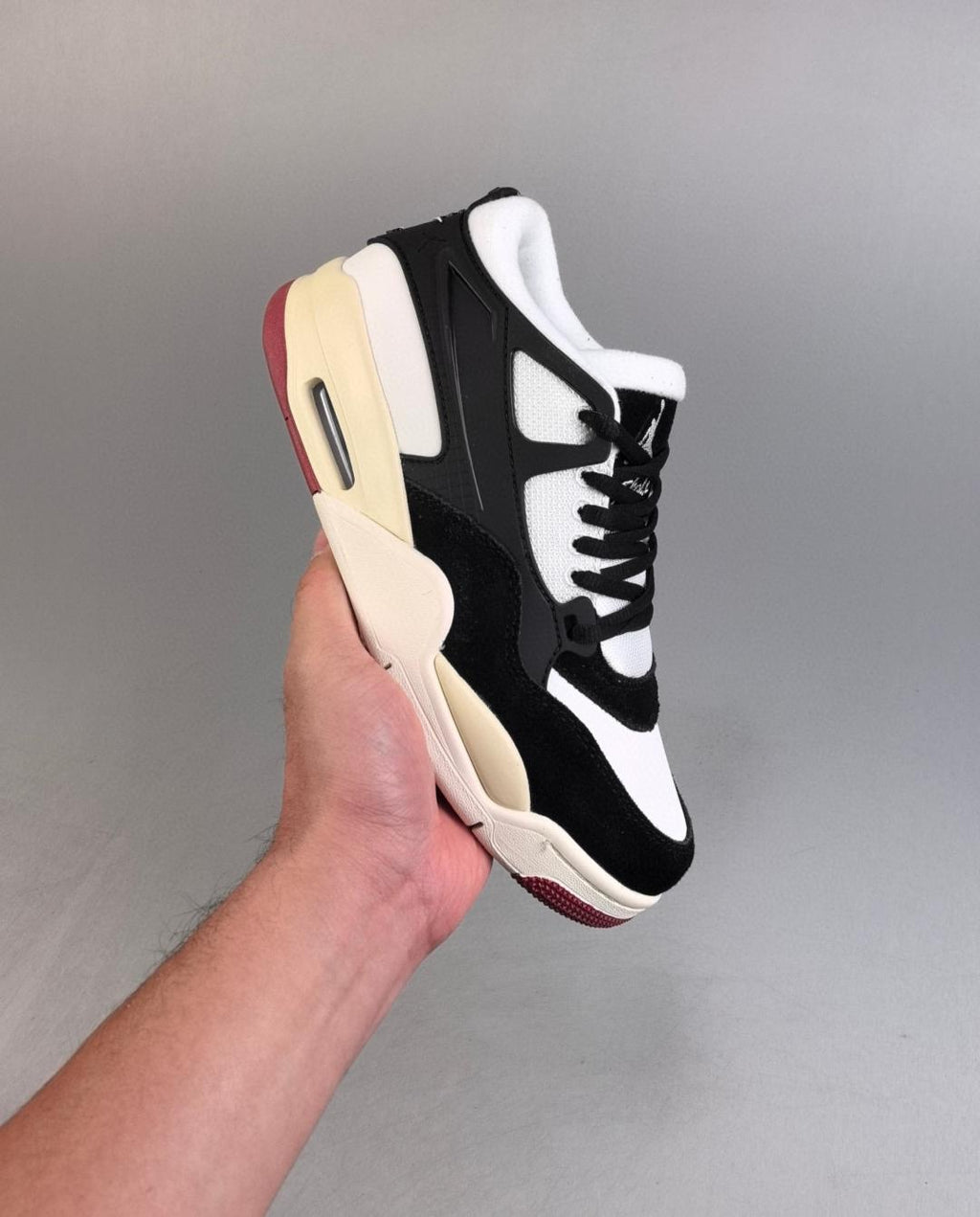 Real Leather With Half Air Jordan 4 36-47