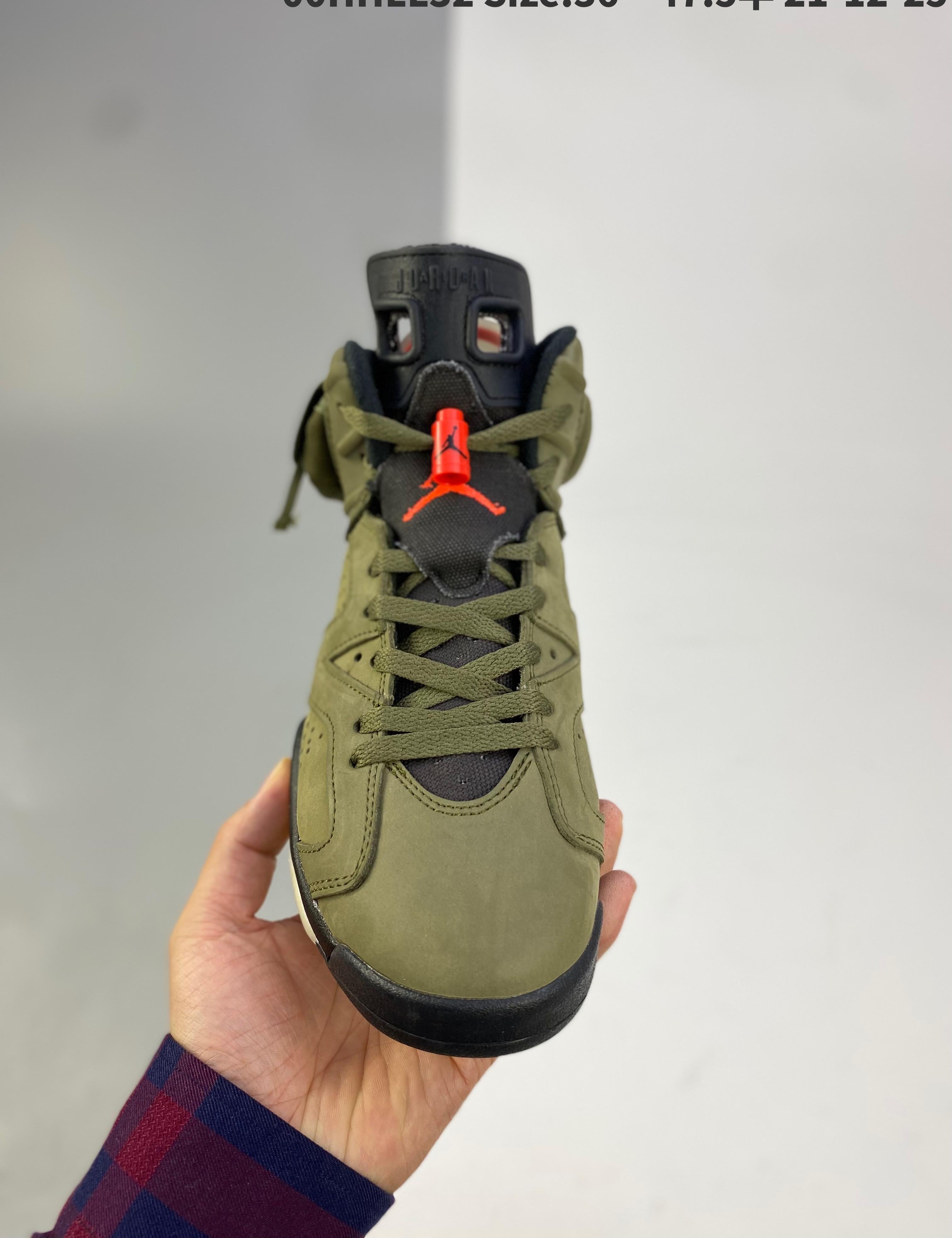 Travis Scott X Air Jordan 6 Medium Olive 36-47