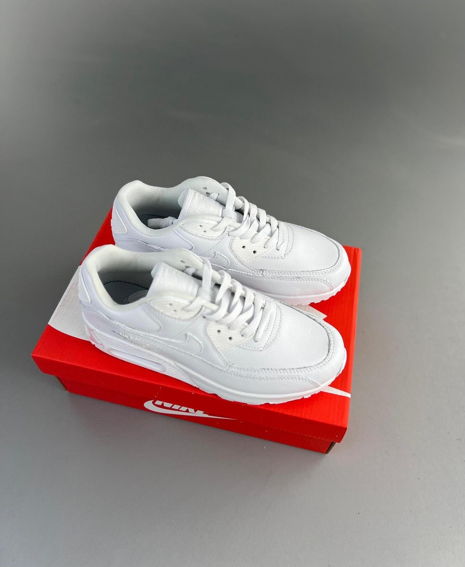 140 Air Max 90 Leather Version All White 36-45