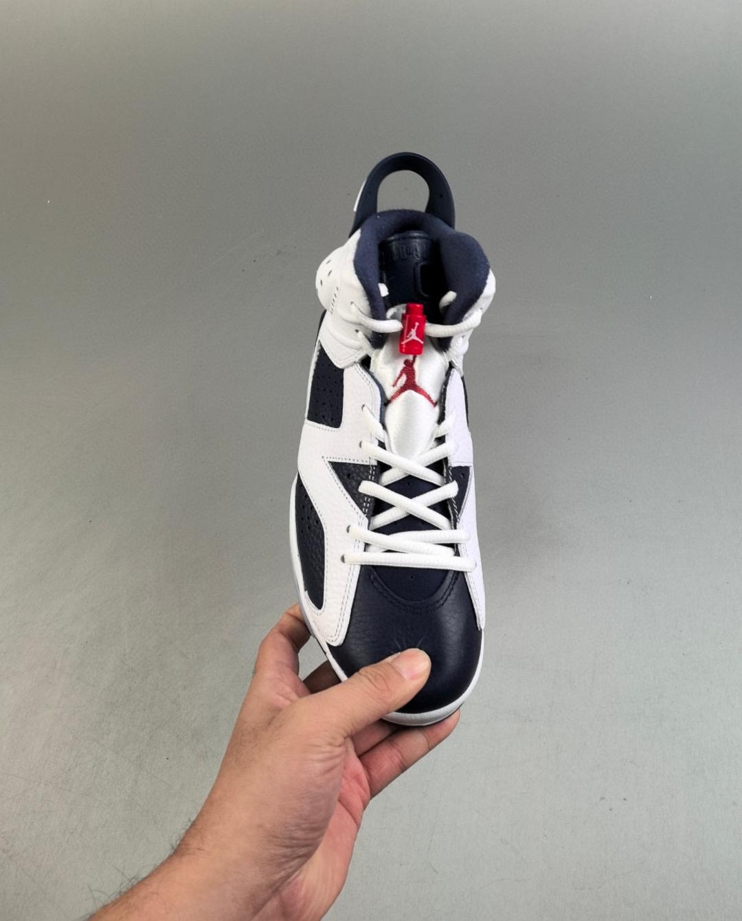 Real Leahter With Half Air Jordan 6 Retro Olympic 40-47