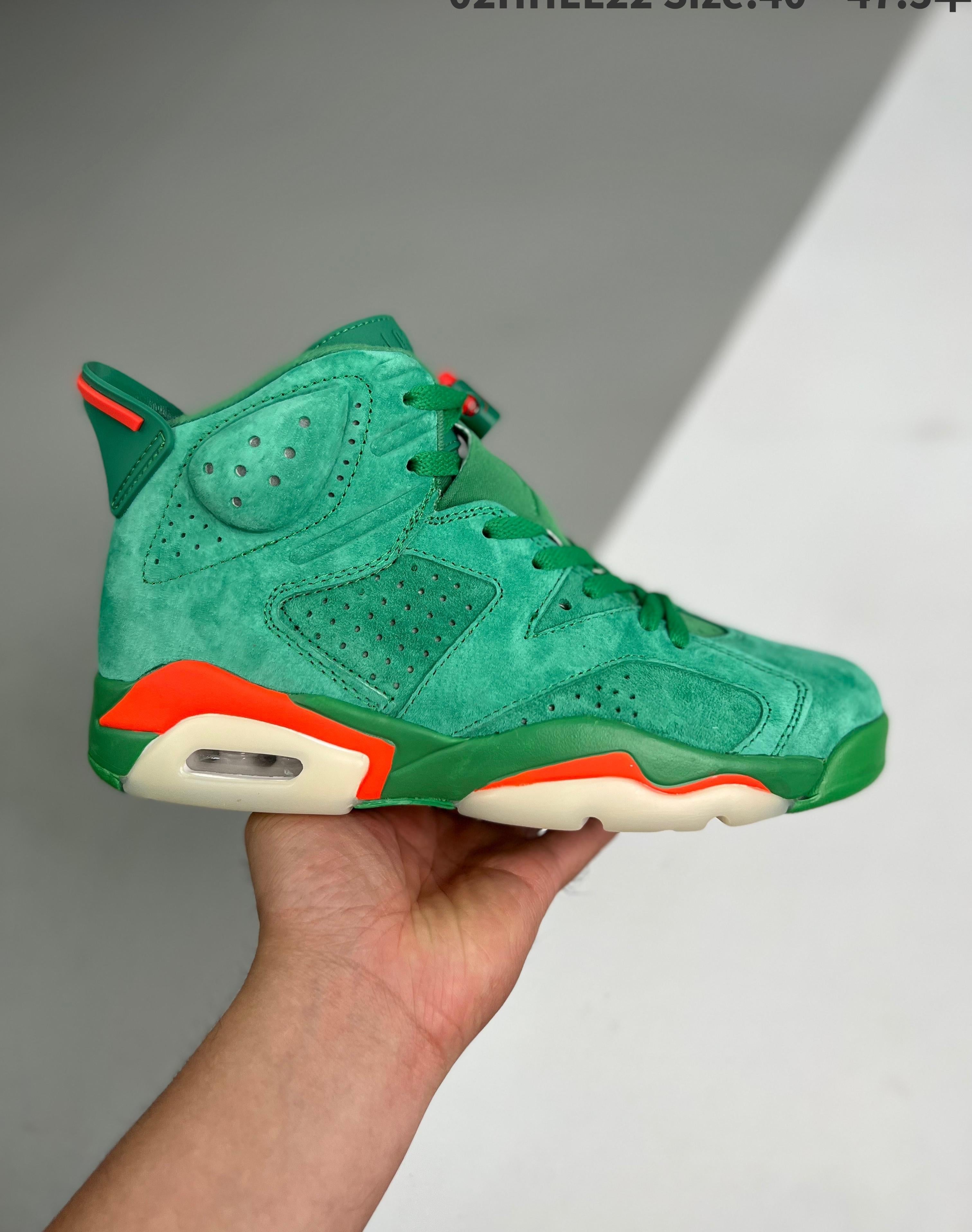 Air Jordan 6 Retro Nrg Green Suede Gatorade 40-47