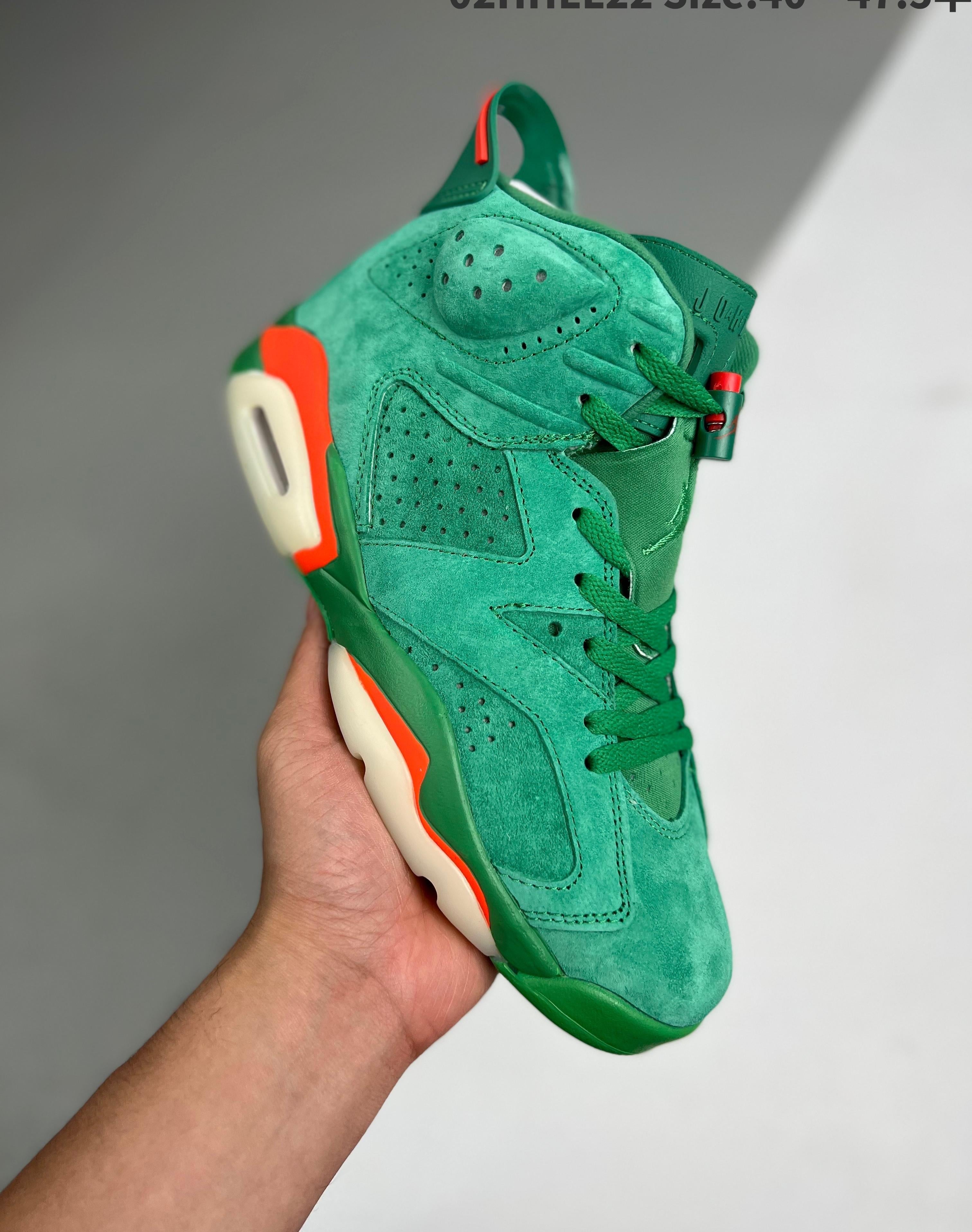 Air Jordan 6 Retro Nrg Green Suede Gatorade 40-47