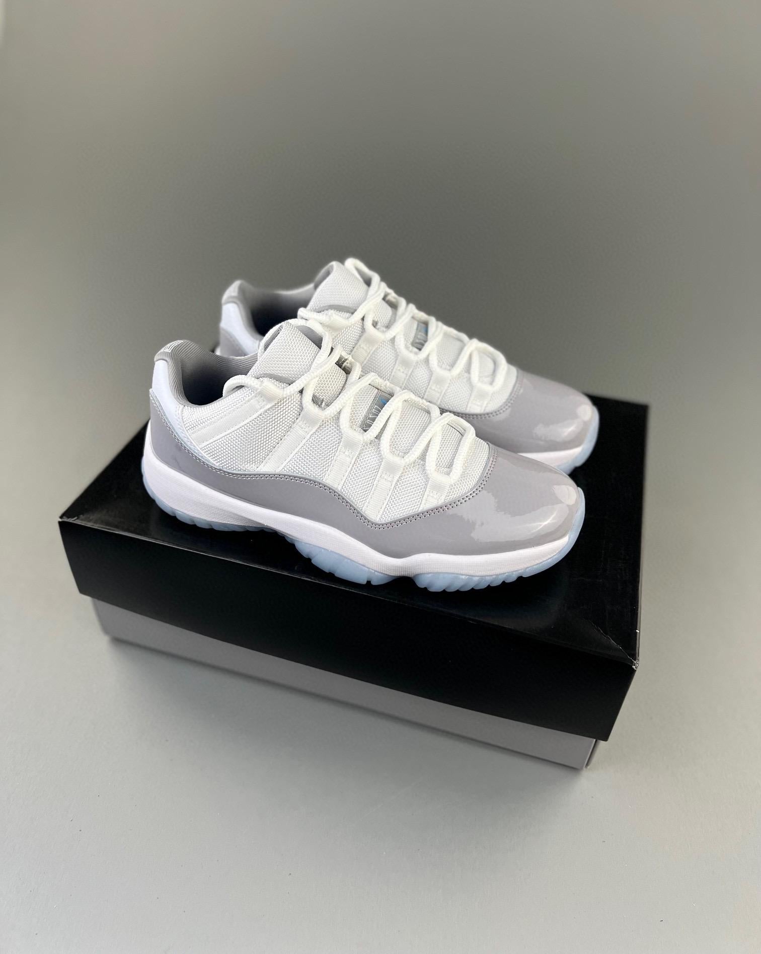 Air Jordan 11 Retro Low White Grey 40-47