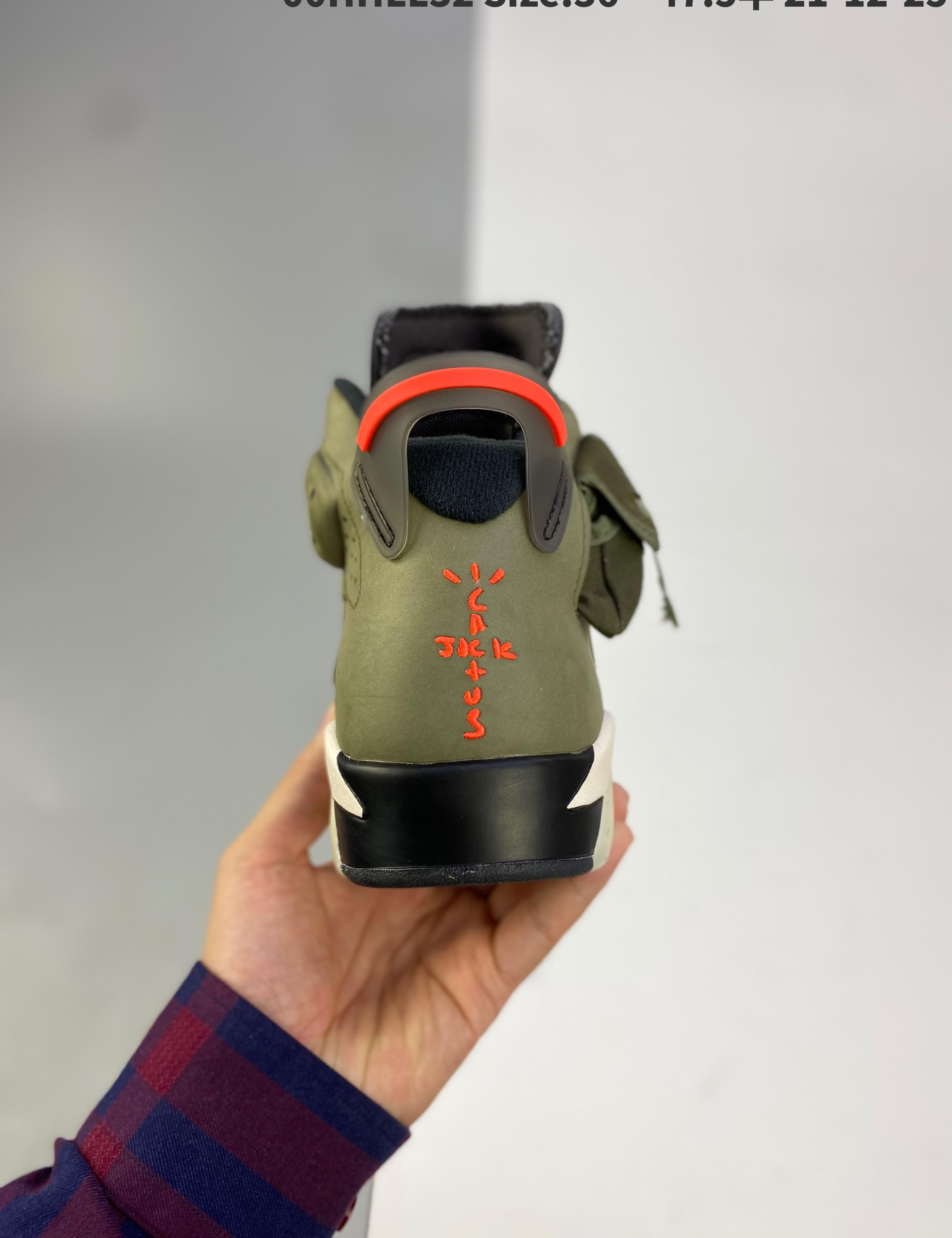 Travis Scott X Air Jordan 6 Medium Olive 36-47
