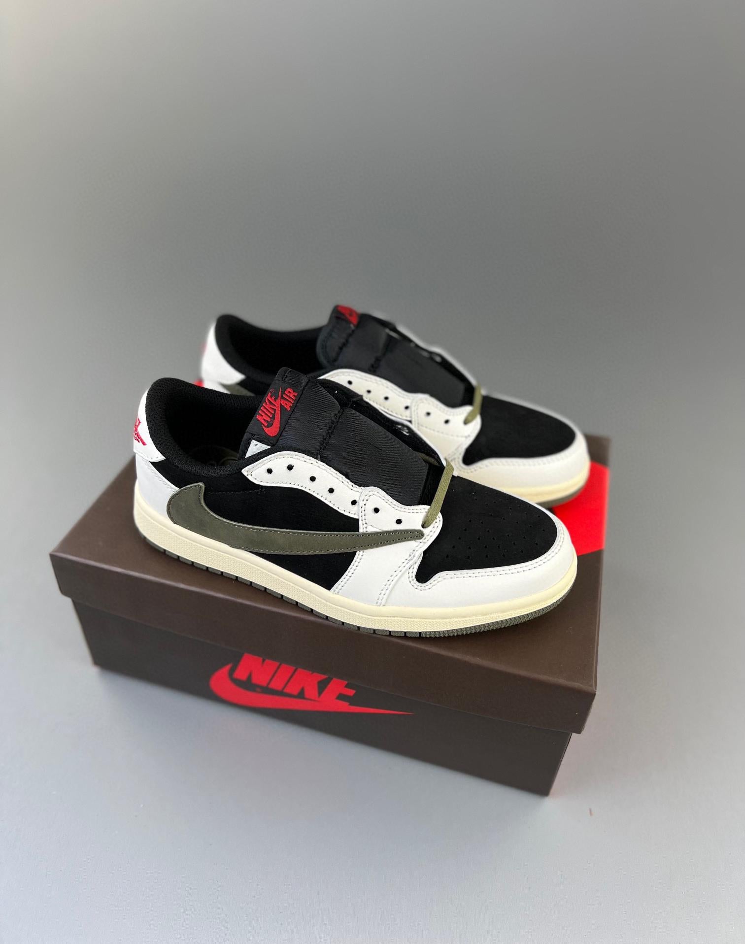 Travis Scott X Air Jordan 1 Low Sail Black 36-47