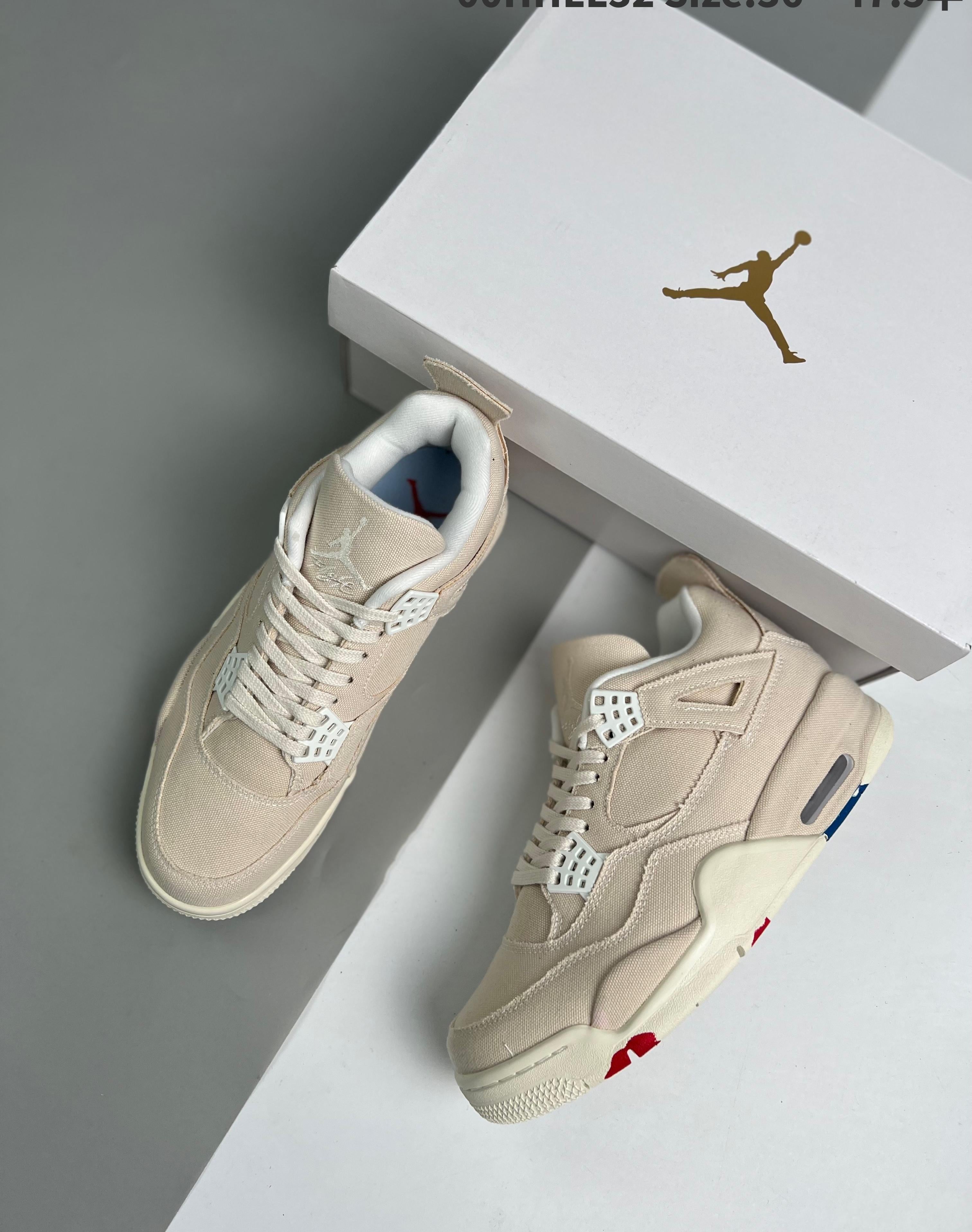 Air Jordan 4 Wmns Sail Canvas 36-47