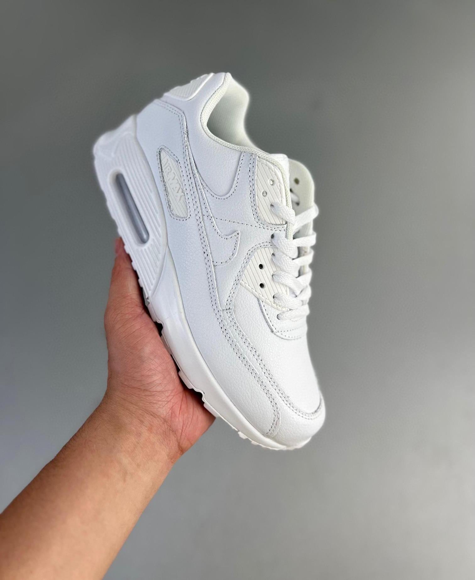 140 Air Max 90 Leather Version All White 36-45