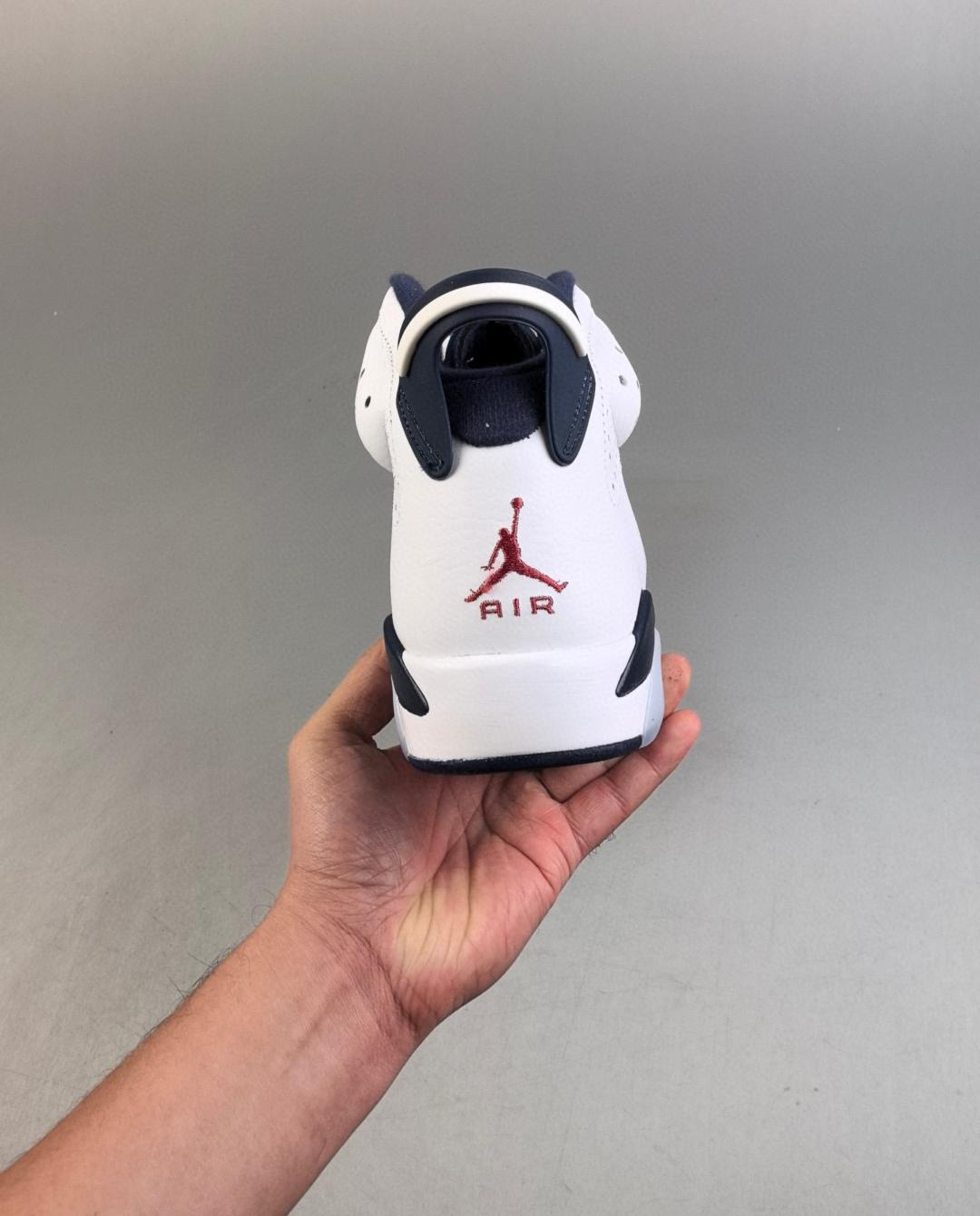 Real Leahter With Half Air Jordan 6 Retro Olympic 40-47