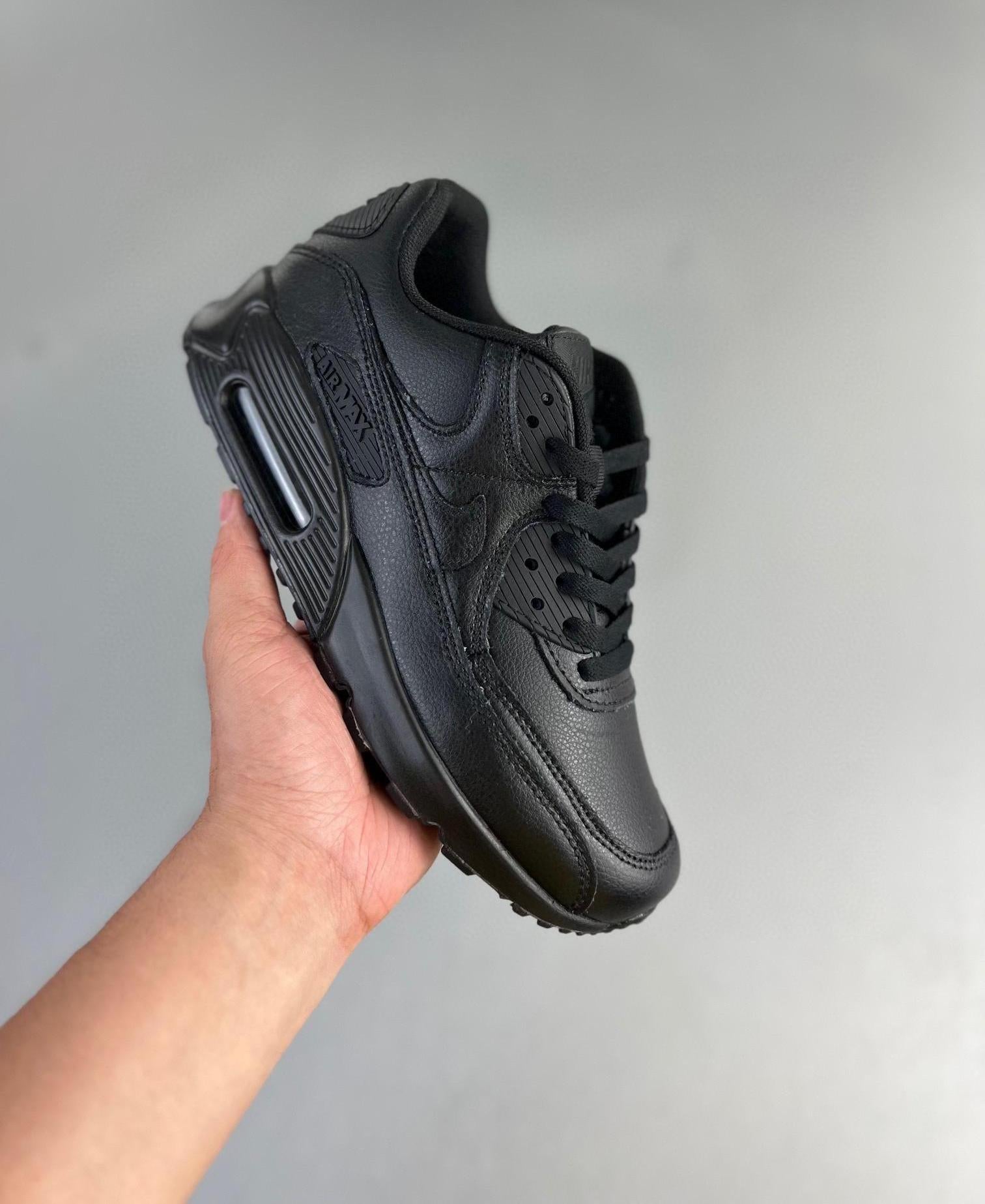 140 Air Max 90 Leather Version All Black 36-45
