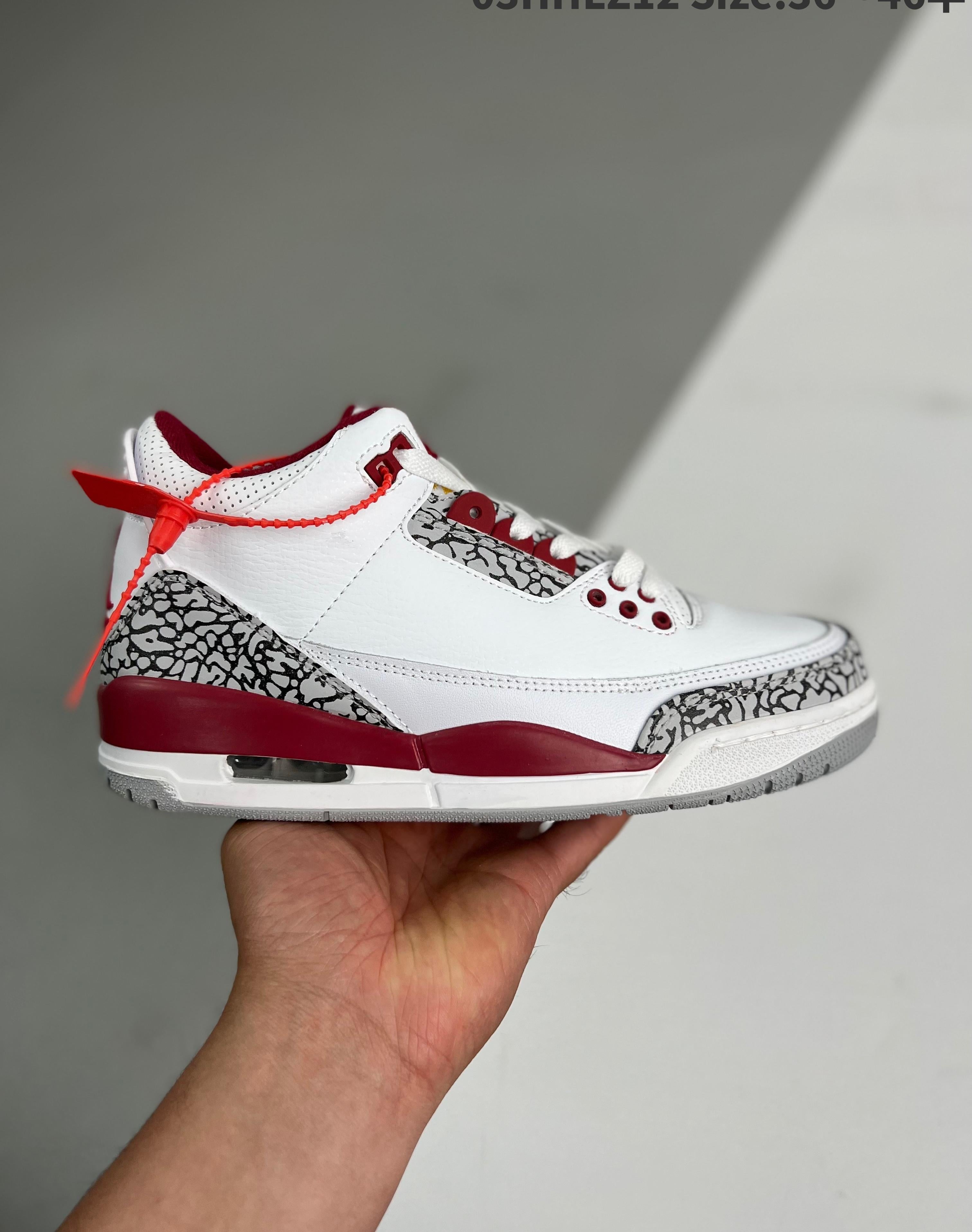 Air Jordan 3 Retro Cardinal 36-45