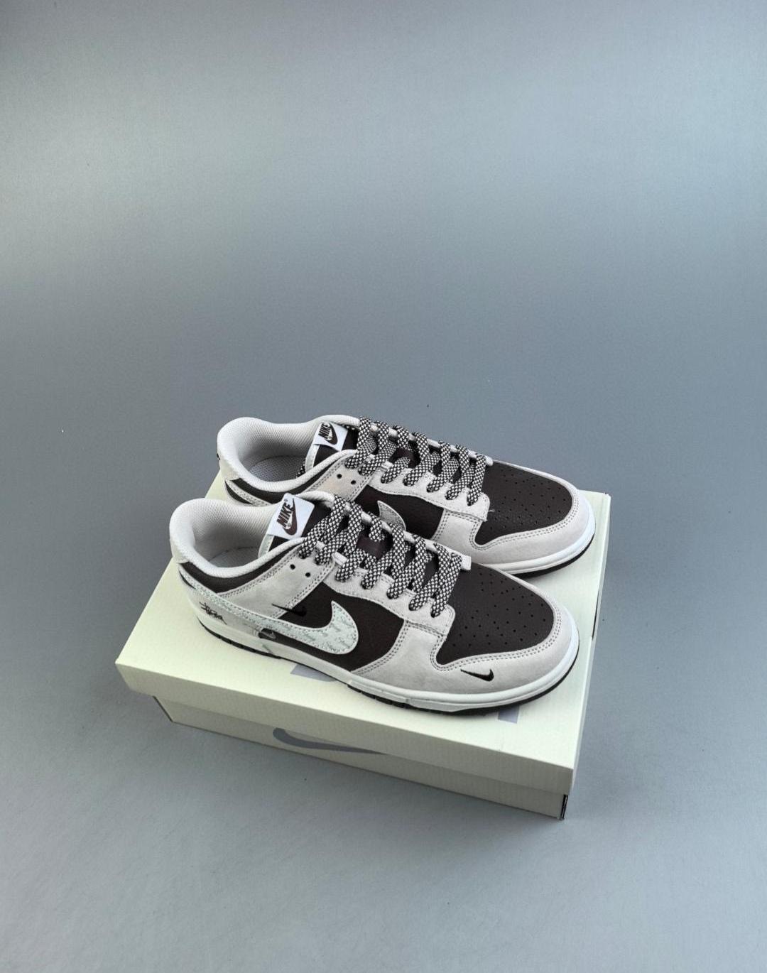 Real Leather With Half Size Stussy X Dunk Sb Low 36-45